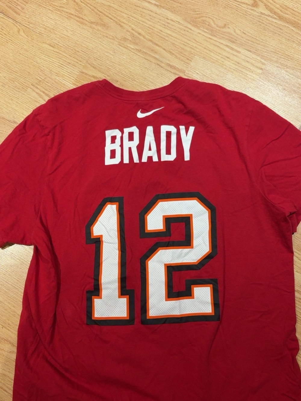 NFL Red Brady #12 Short Sleeve Tee